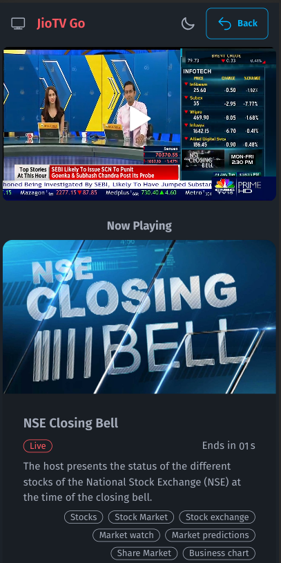 Live TV Player